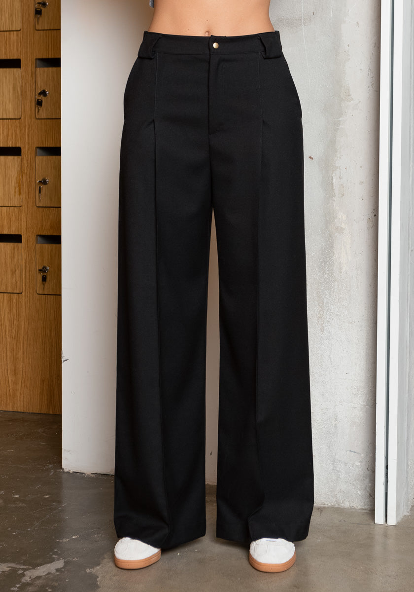 Pantalon large femme GIRAO coloris Noir made in france SONGE lab