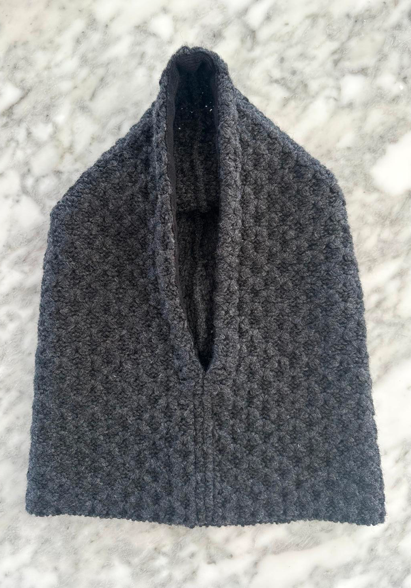 Cagoule Anthracite waffle