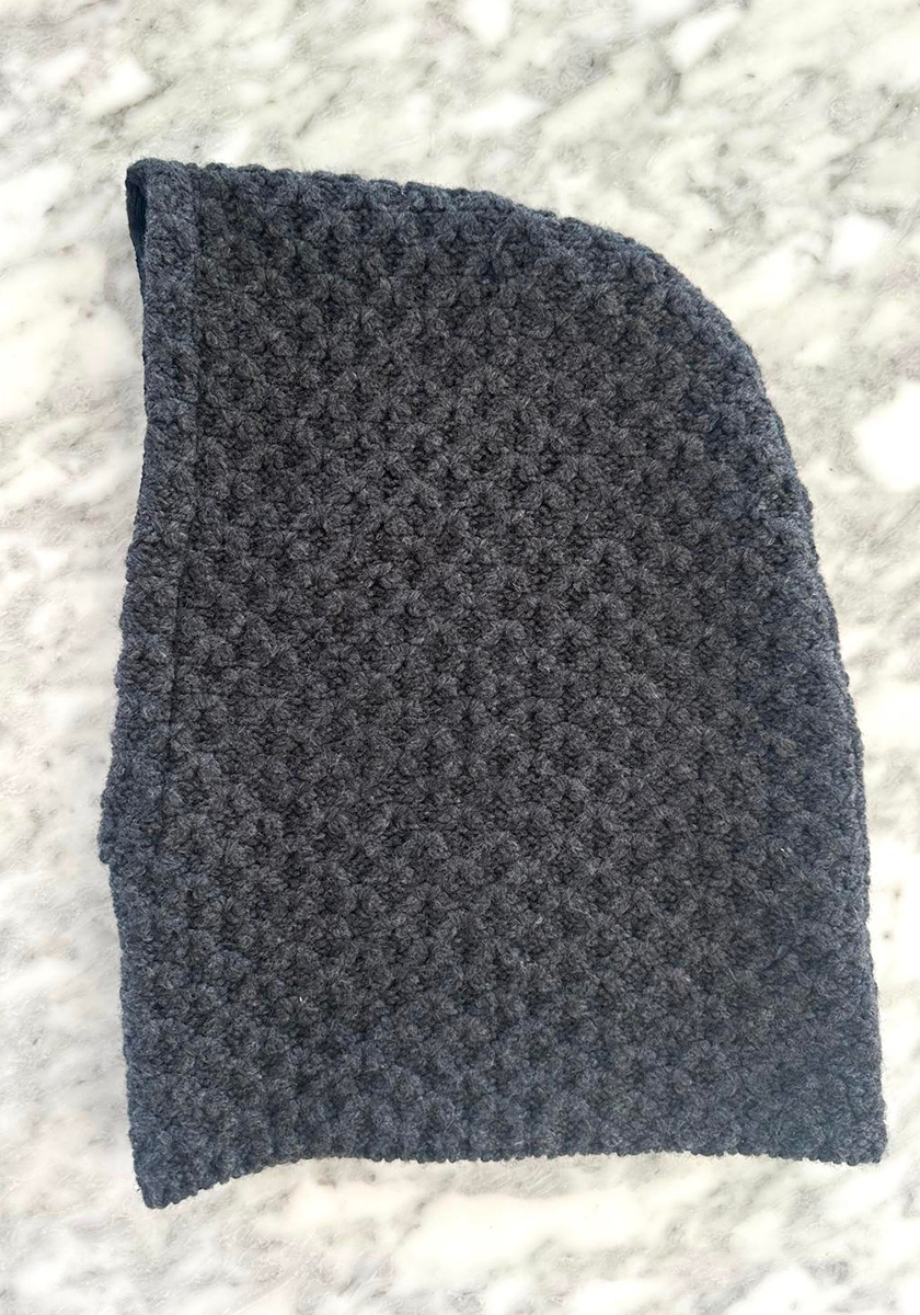 Cagoule Anthracite waffle