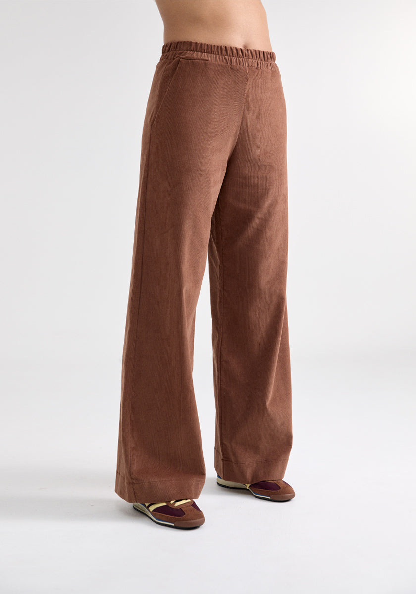 Pantalon LIRIO Velours Chestnut