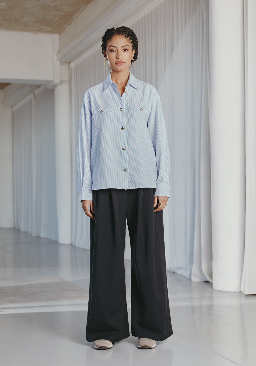 La Redoute Tee Shirt Marin Femme Pas Cher Pantalon Large Pantalon