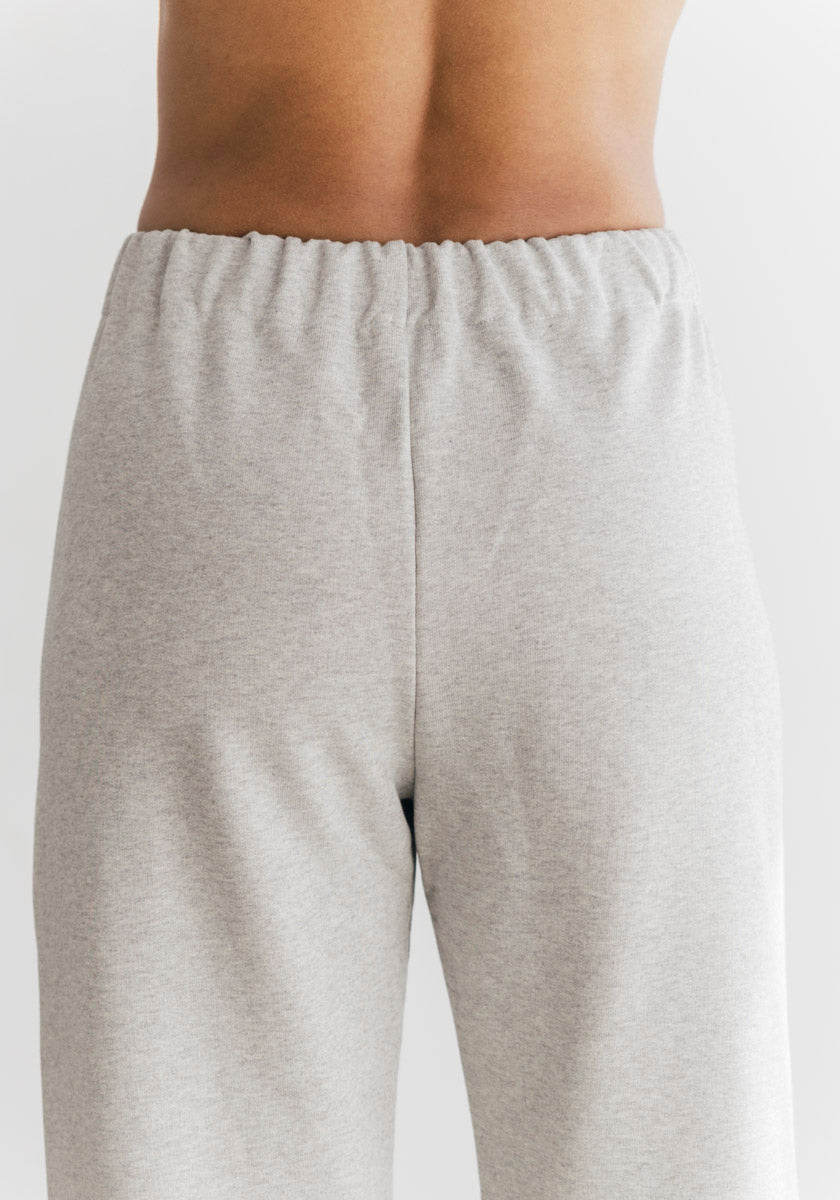 Pantalon sweat femme jogging couleur gris