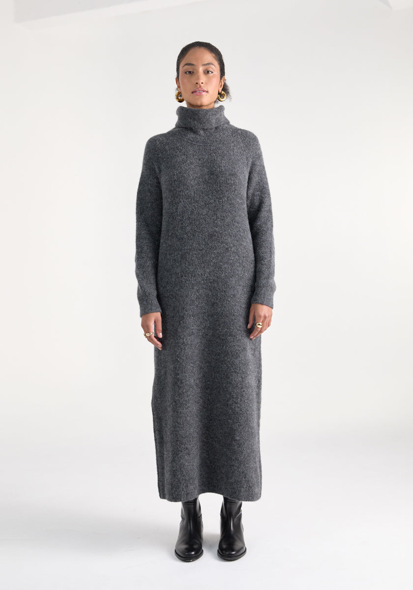 Robe maille SHELA Anthracite