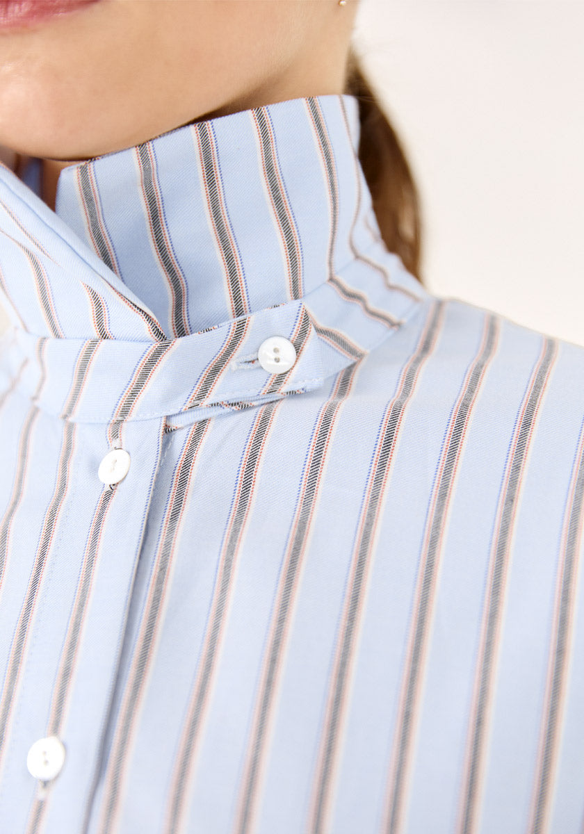 Chemise LUGAR baby blue stripes