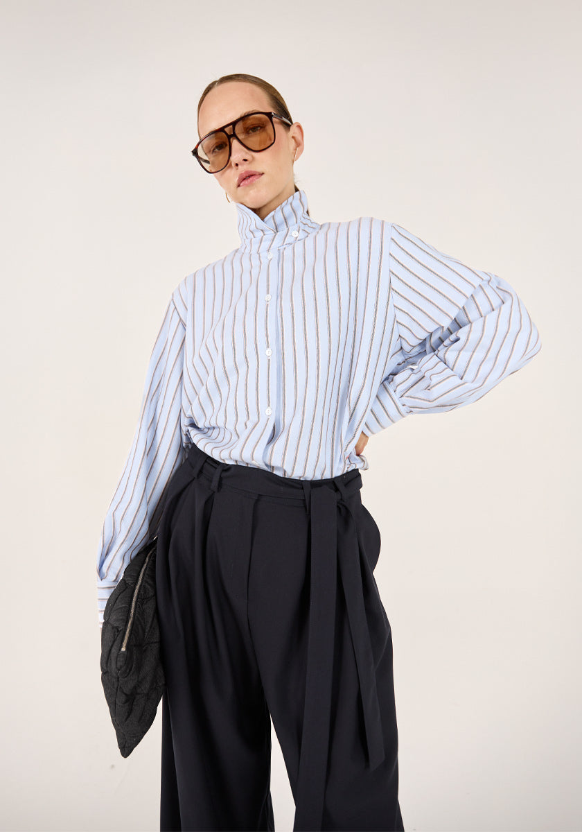 Chemise LUGAR baby blue stripes