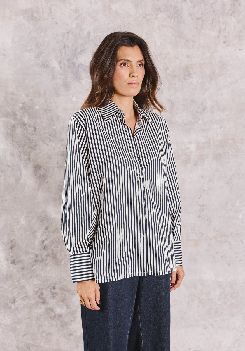 Chemise PAIVA Navy Stripes