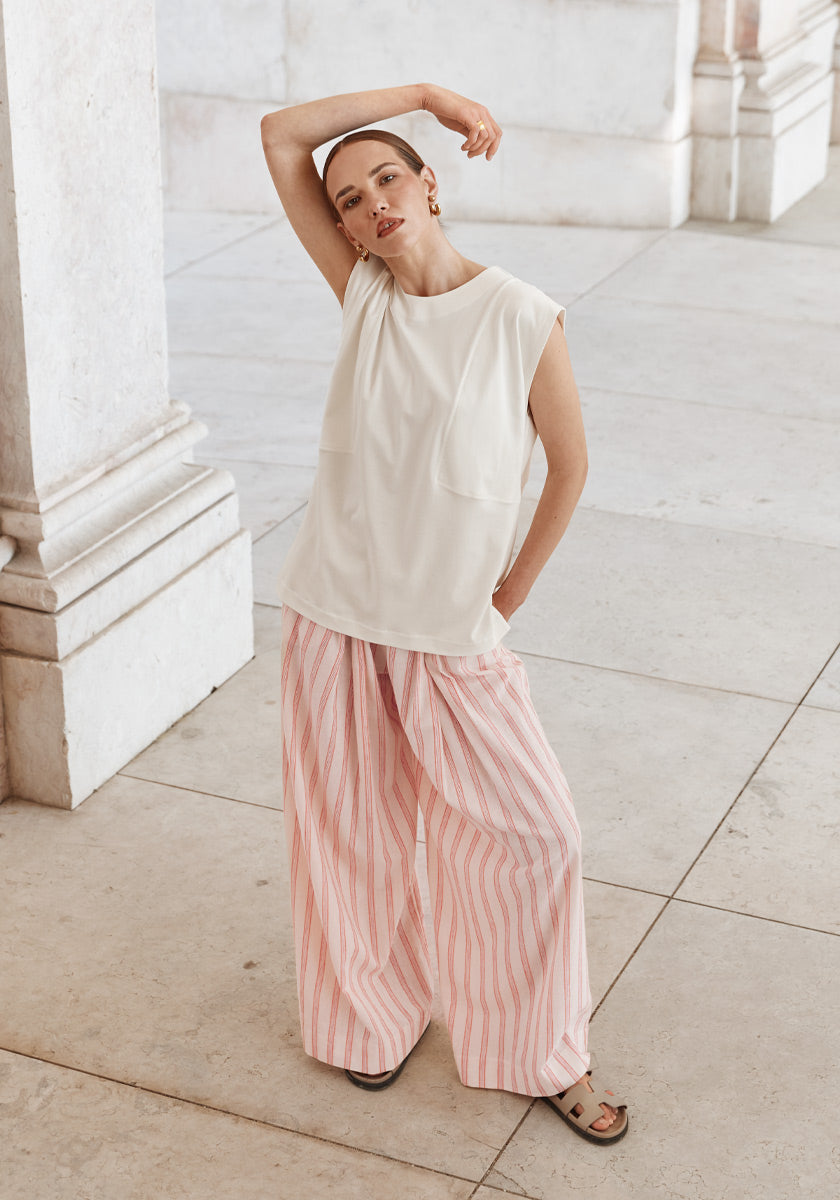 Pantalon BRITO Coral Stripes