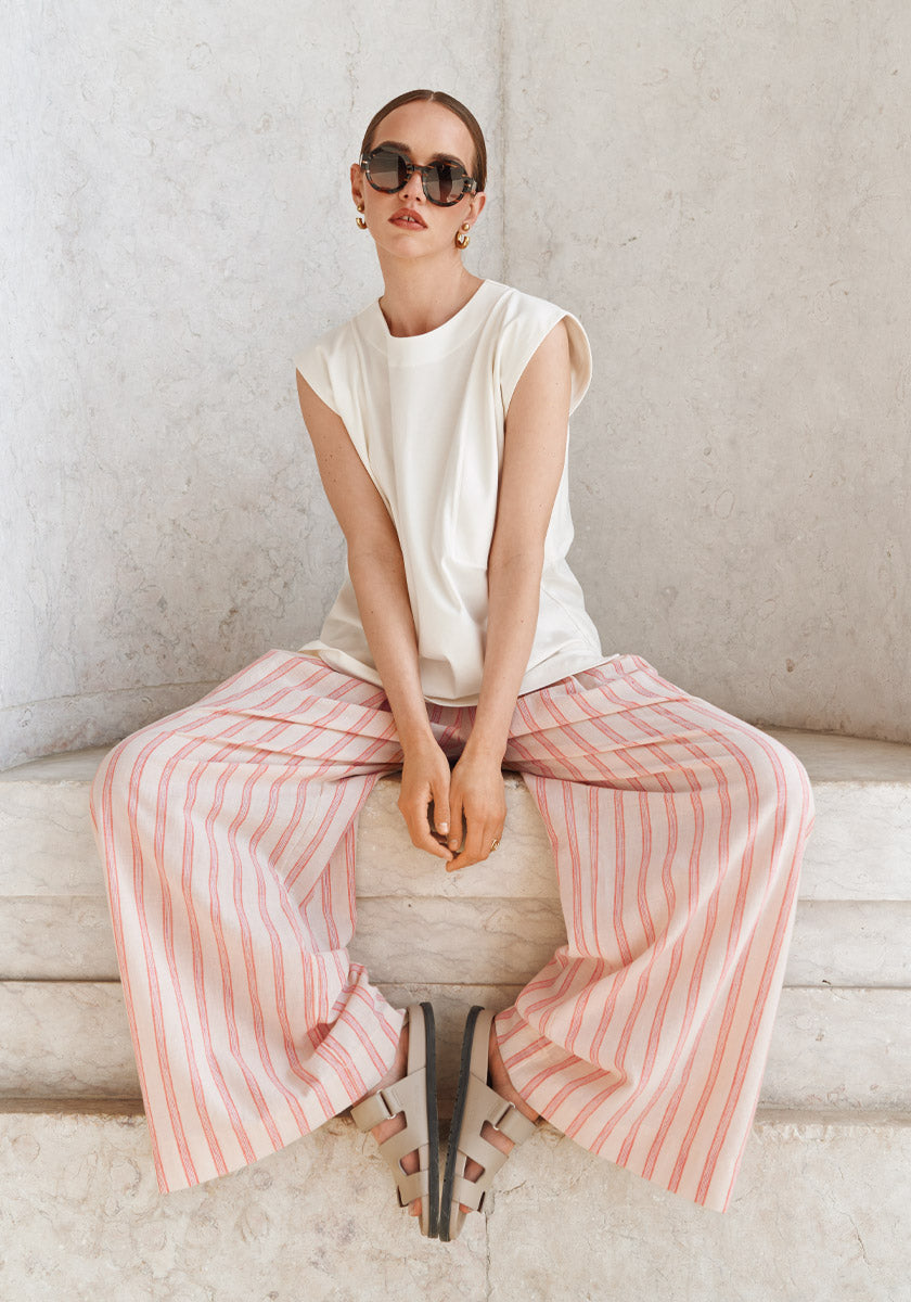 Pantalon BRITO Coral Stripes