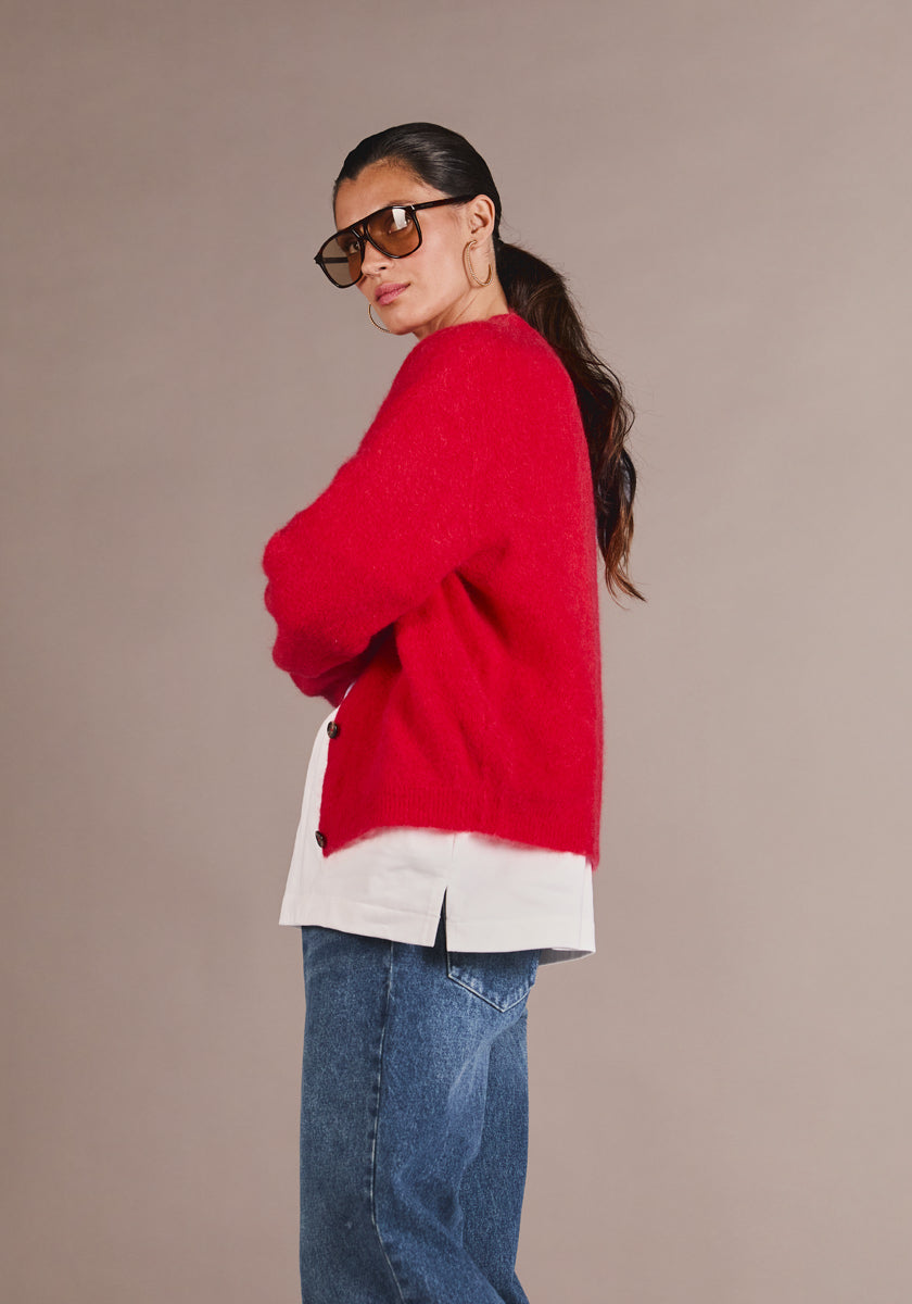 Cardigan SILVETA Vermillon
