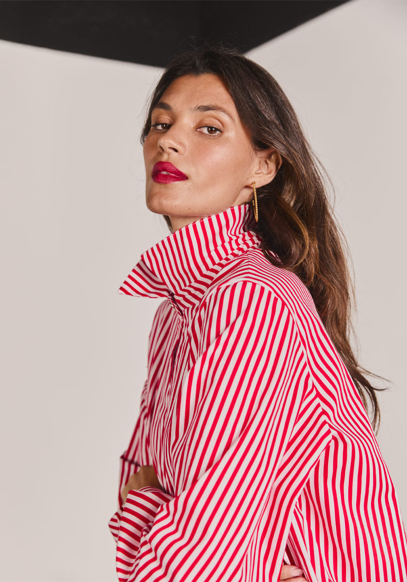 Chemise PAIVA Red Stripes