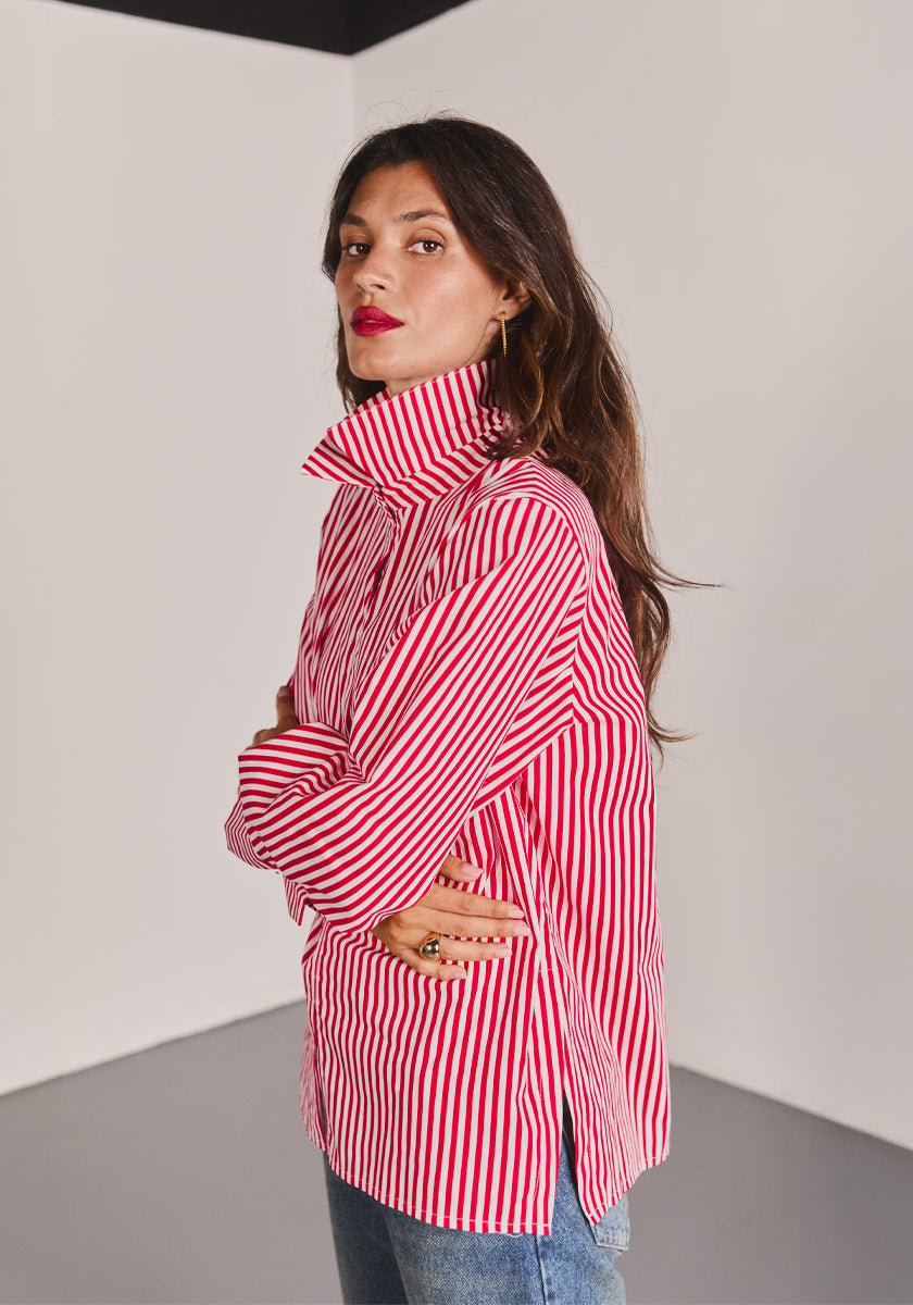 Chemise PAIVA Red Stripes