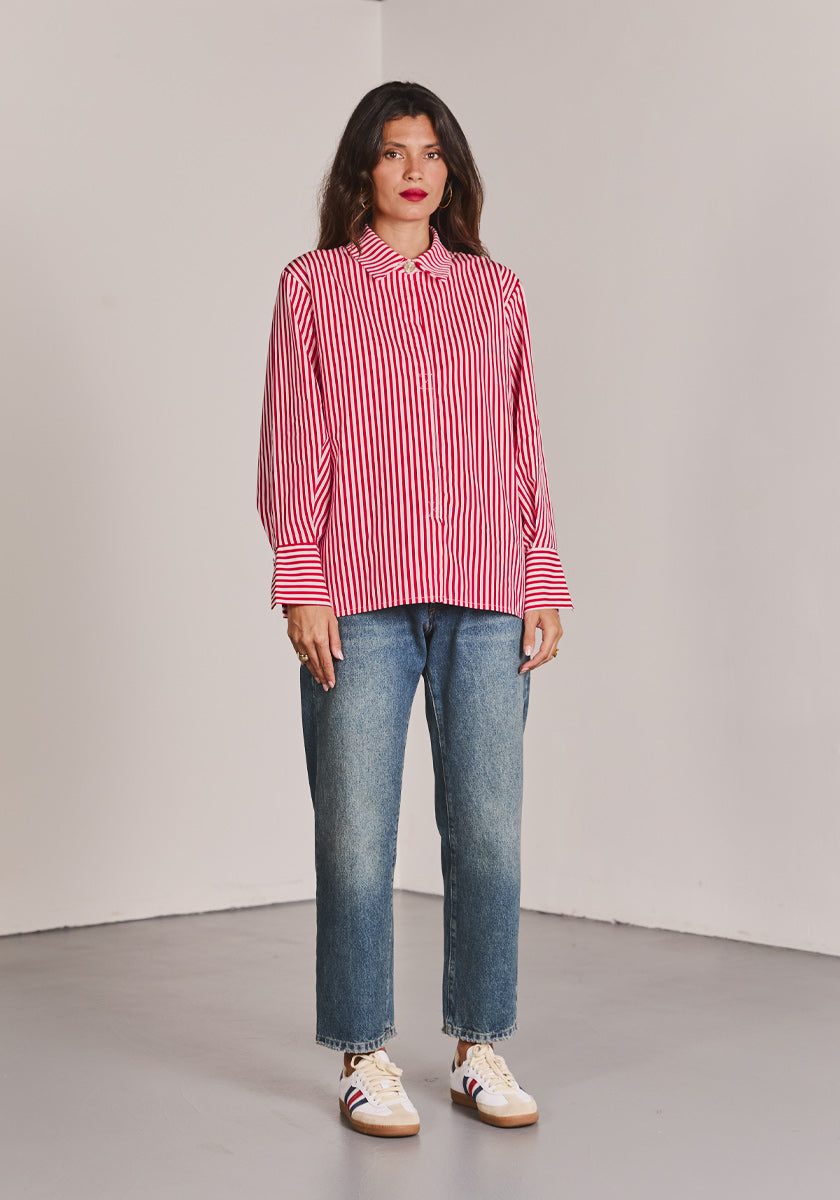 Chemise PAIVA Red Stripes