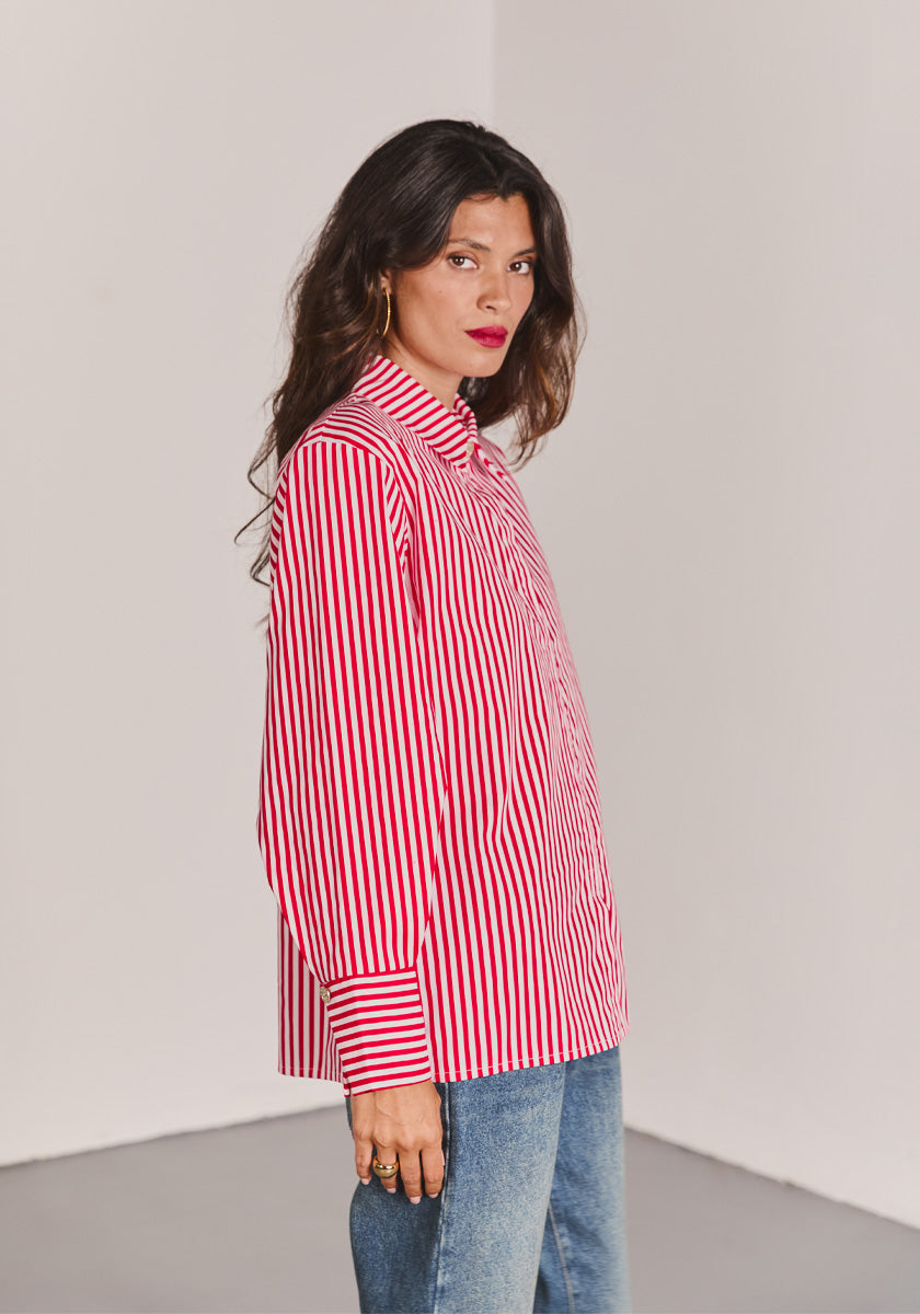Chemise PAIVA Red Stripes