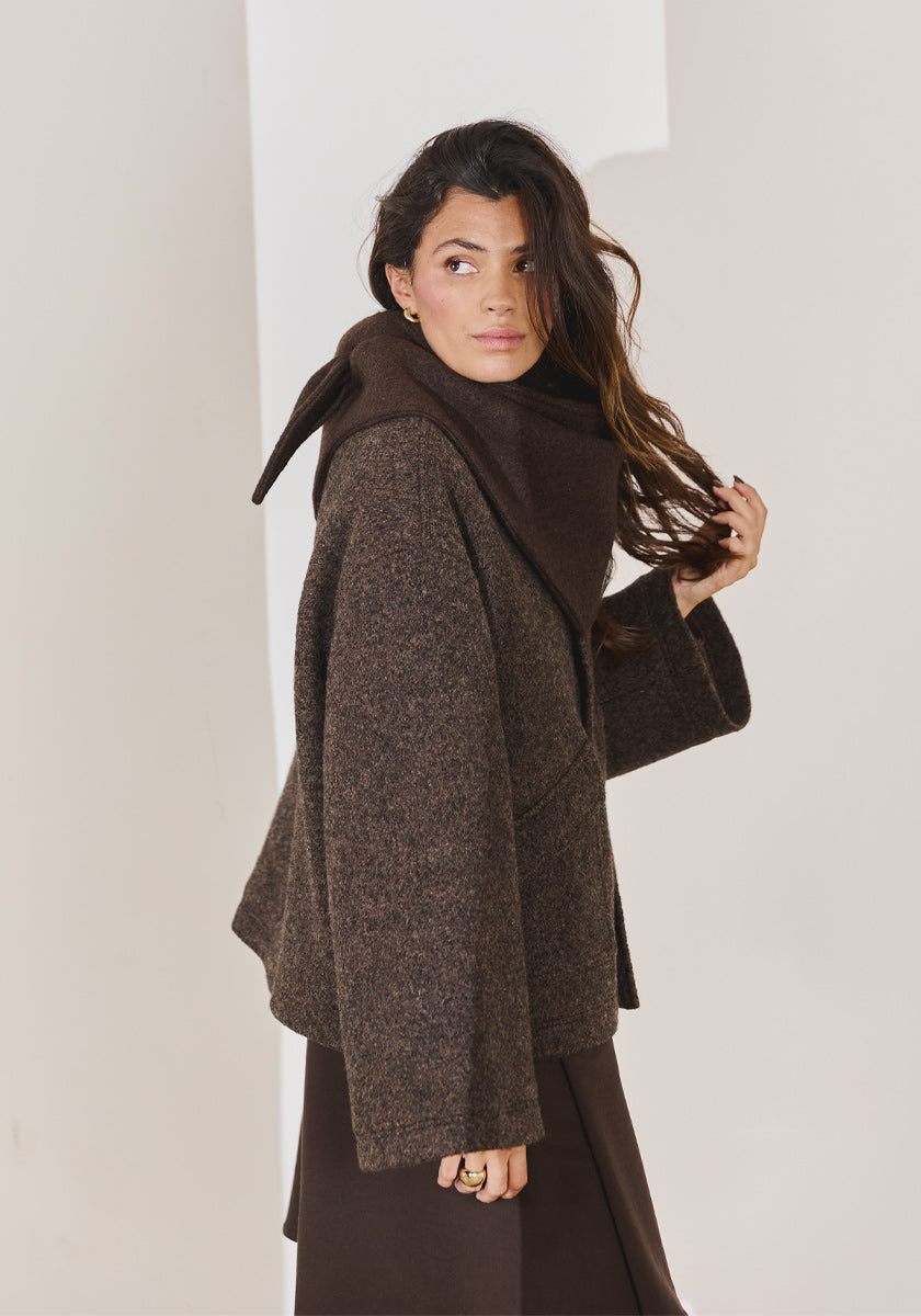 Foulard triange Chocolat