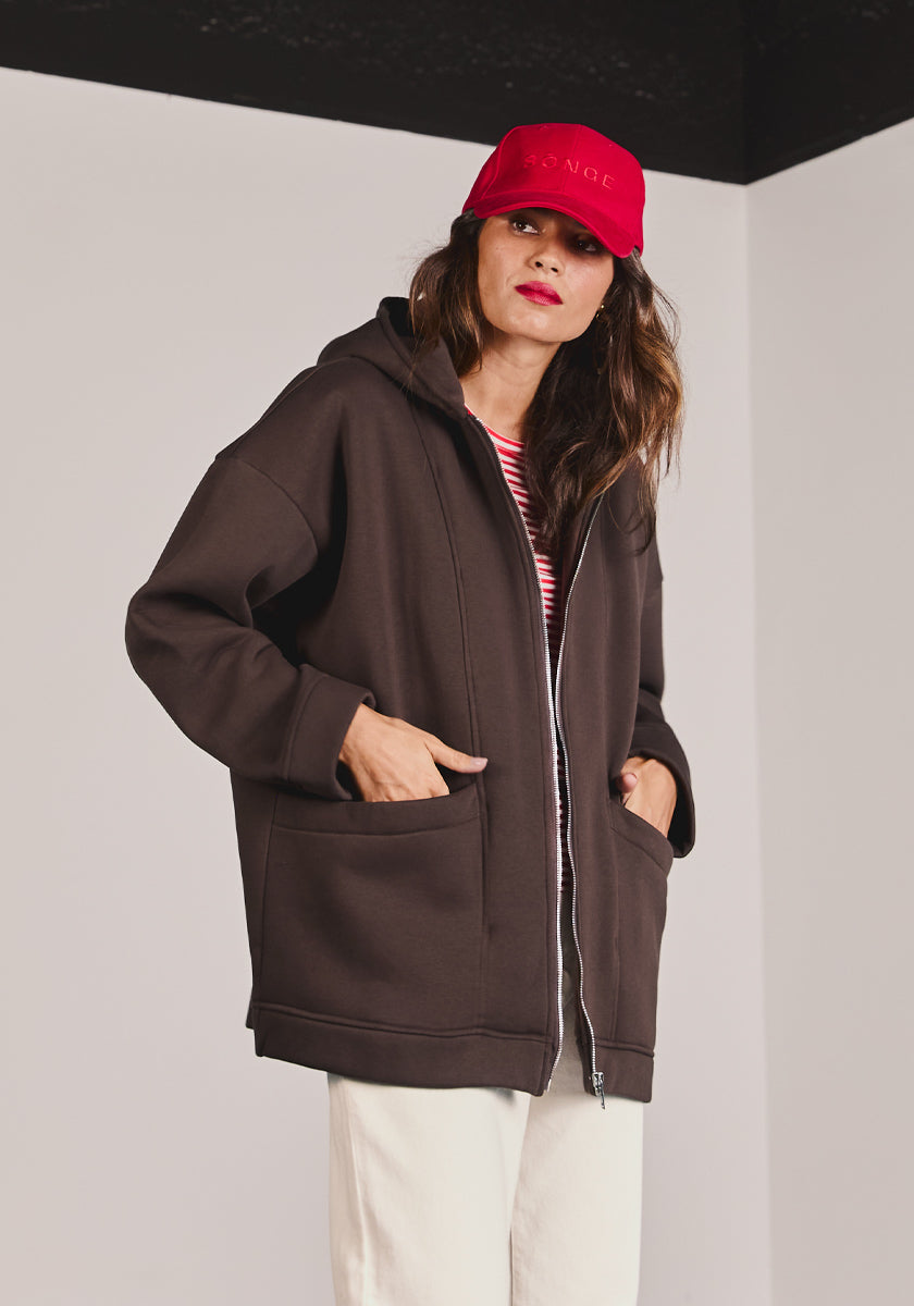 Gilet Sweat CADA ébène