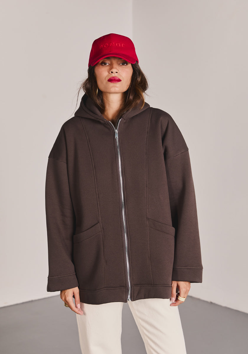 Gilet Sweat CADA ébène