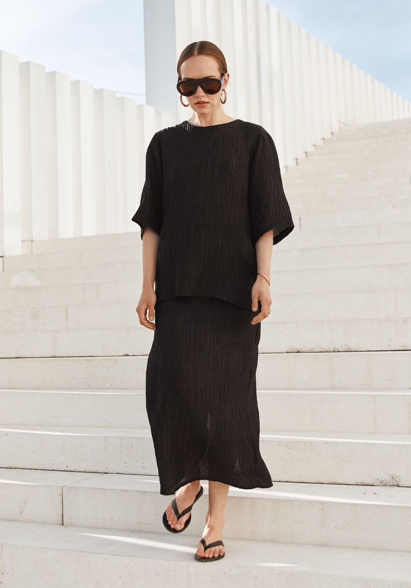 Jupe FLORA Black Waves