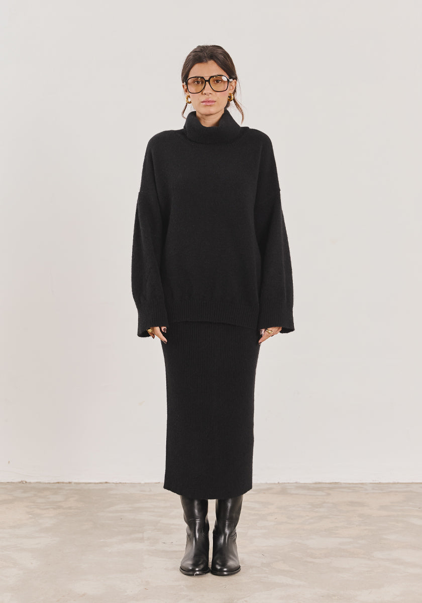 Jupe longue QUINTA Black