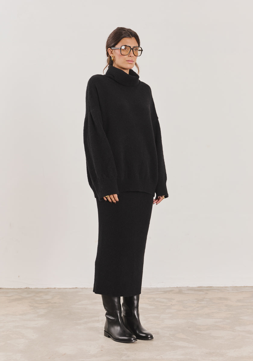 Jupe longue QUINTA Black