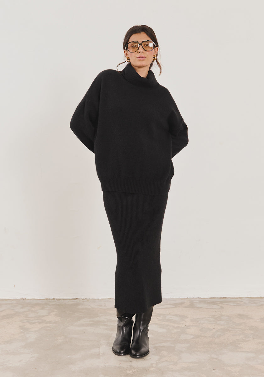 Jupe longue QUINTA Black