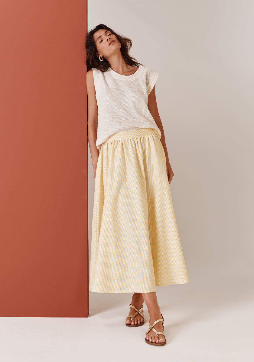 PRE-COMMANDE // Jupe SOUSA Yellow Stripes