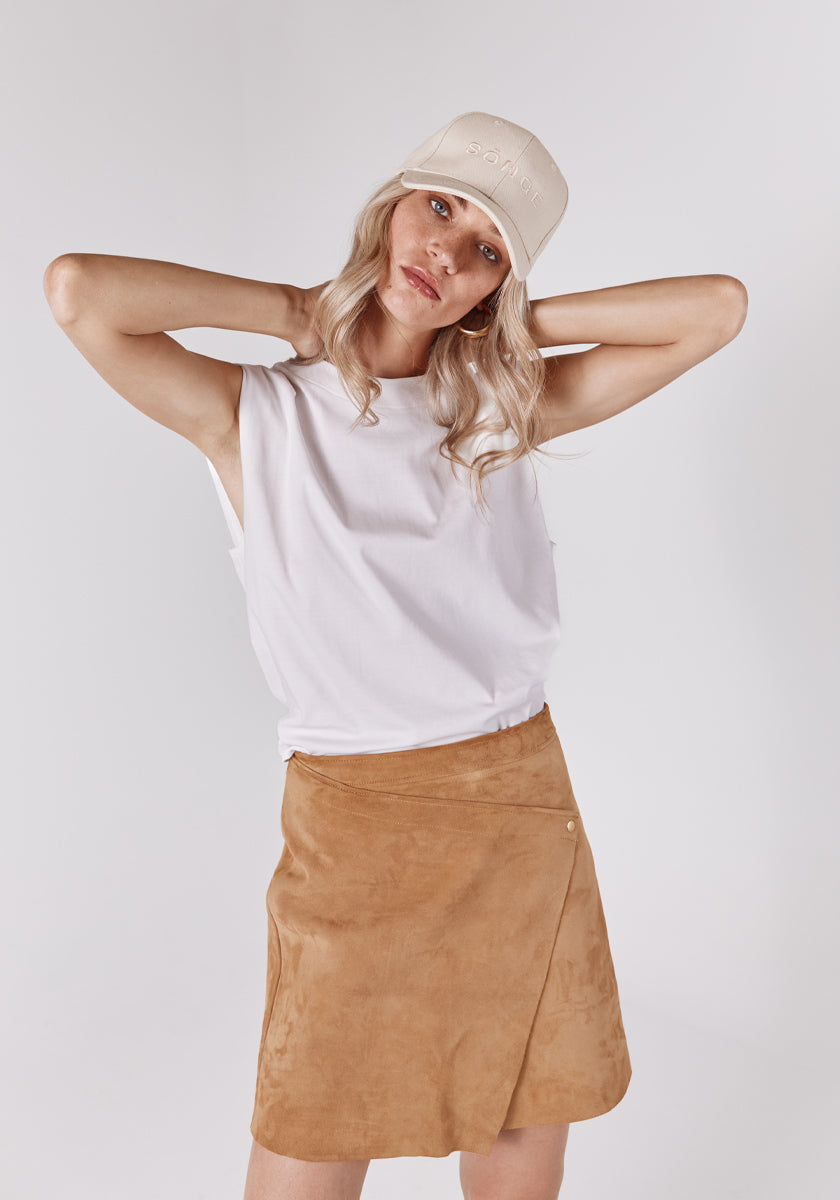 ★ SONGE Studio ★ Jupe cuir BAHRU Camel