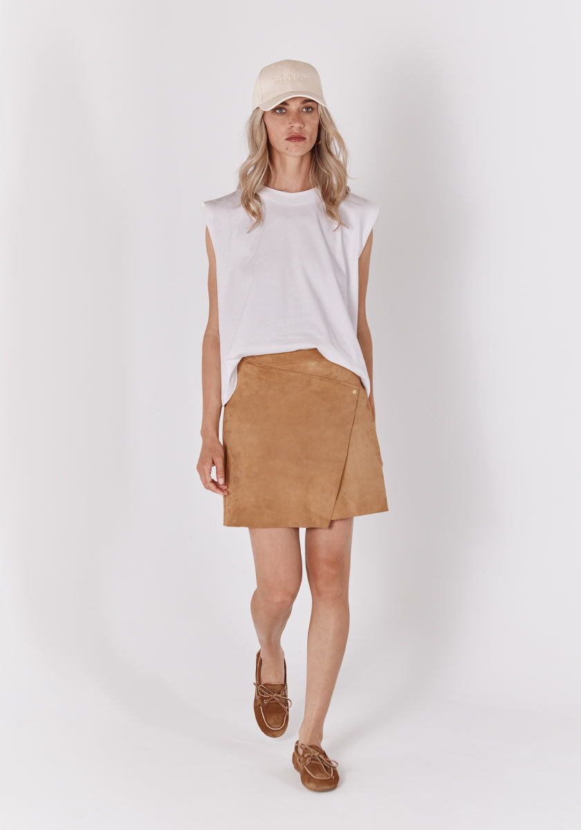 ★ SONGE Studio ★ Jupe cuir BAHRU Camel