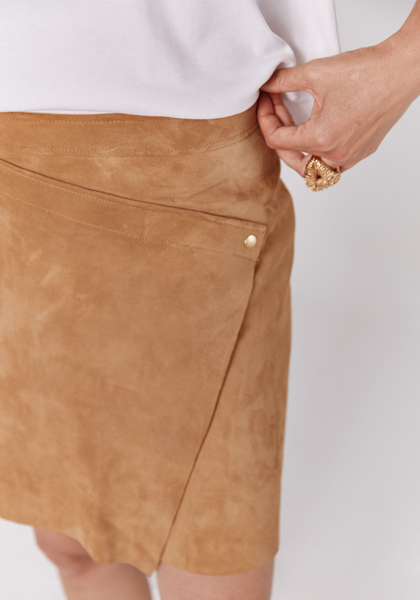 ★ SONGE Studio ★ Jupe cuir BAHRU Camel