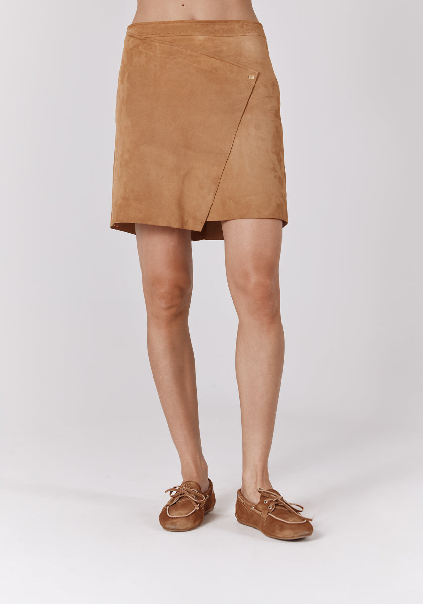 ★ SONGE Studio ★ Jupe cuir BAHRU Camel