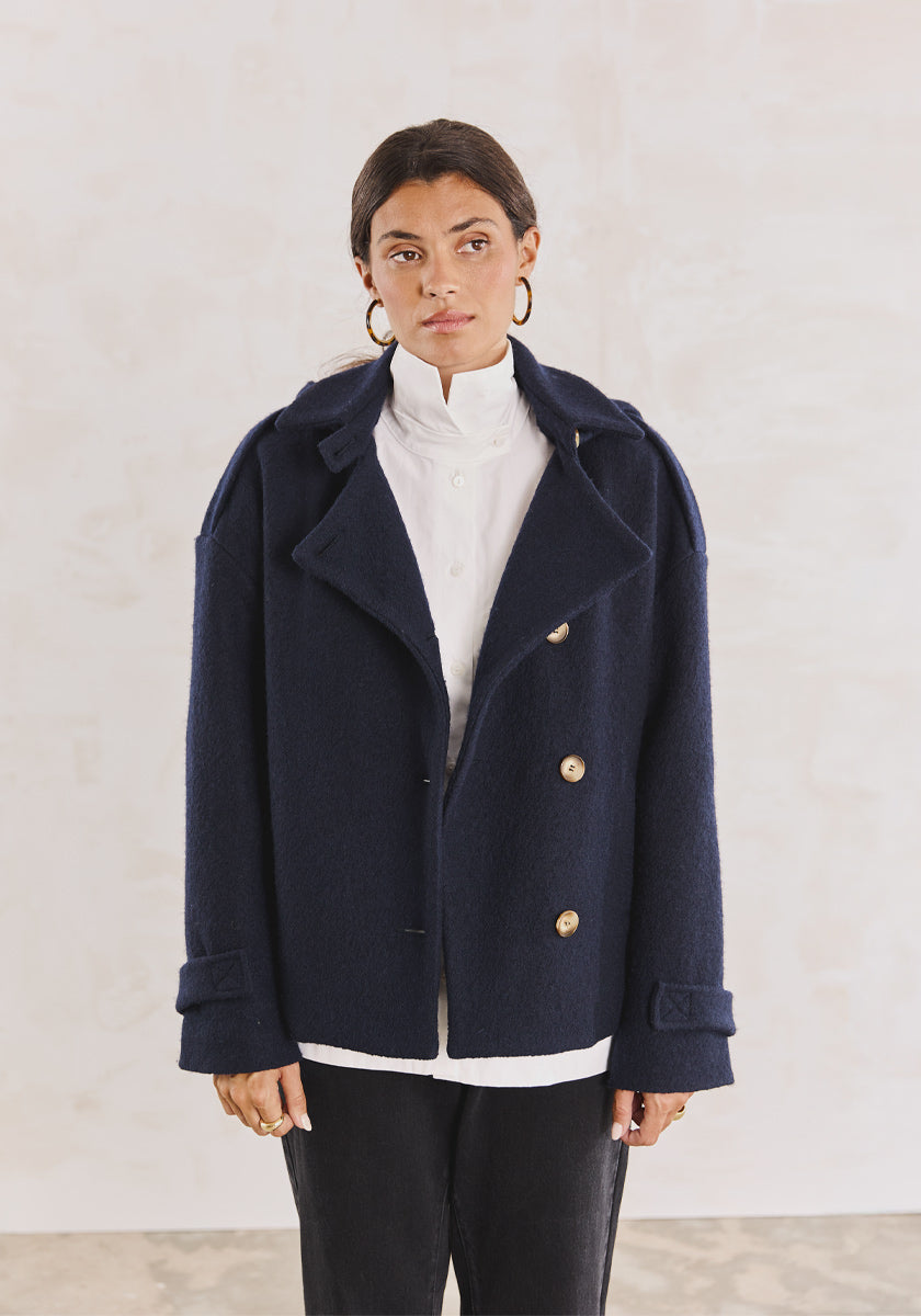 ★ SONGE Studio ★ Manteau ALVARO Navy