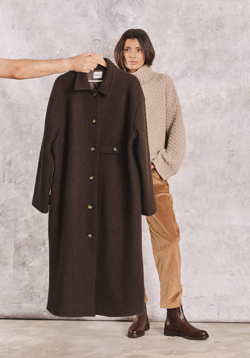 Manteau ESPERA Chocolat
