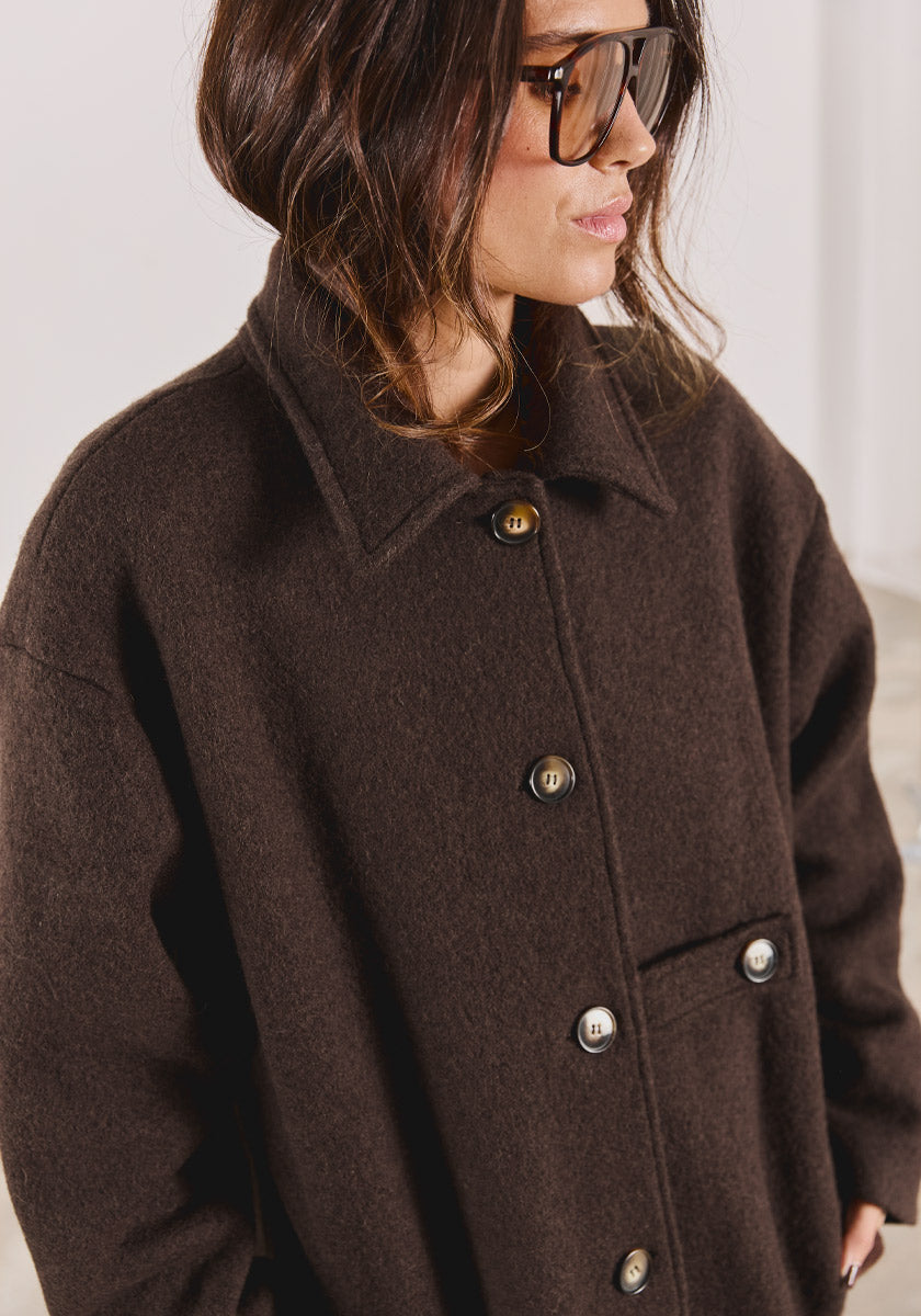 Manteau ESPERA Chocolat