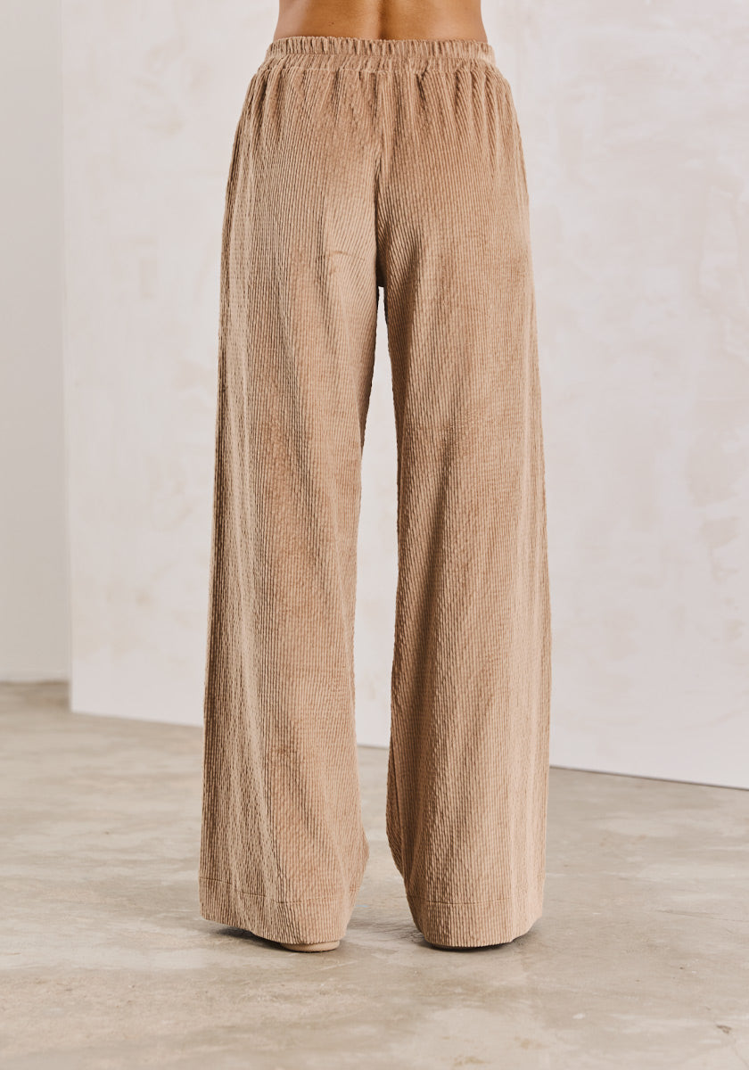 Pantalon LIRIO Velours Biscuit
