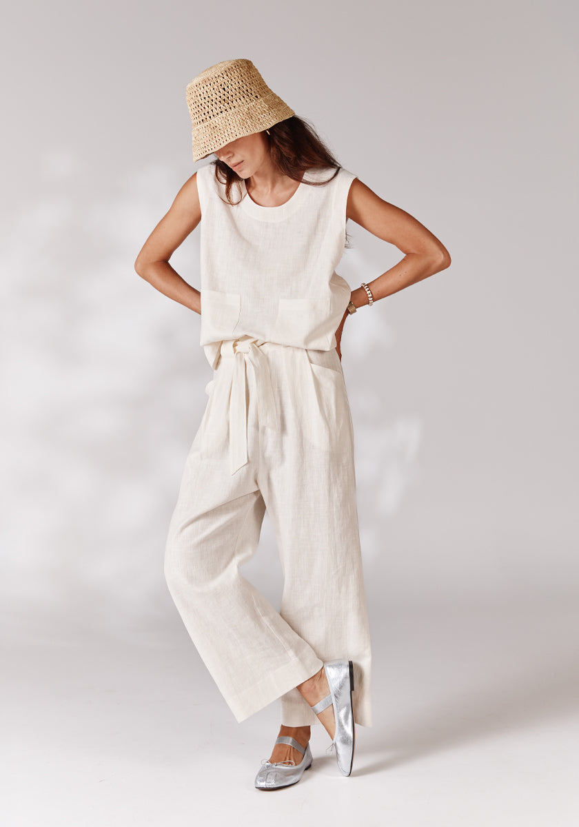Pantalon MEDDO Lin Lait
