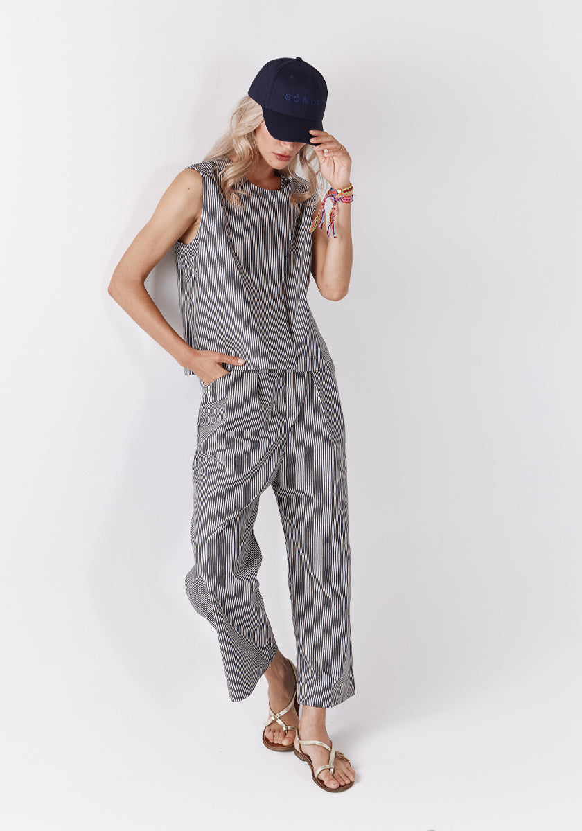Pantalon MEDDO Stripes Navy