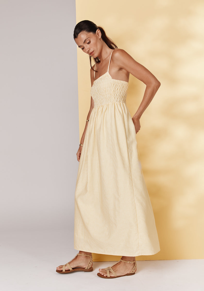 PRE-COMMANDE // Robe VITOR Yellow stripes