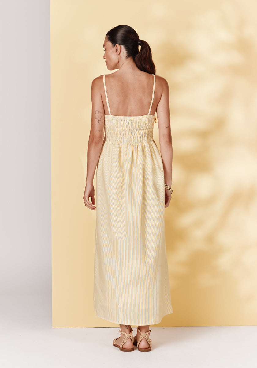 PRE-COMMANDE // Robe VITOR Yellow stripes