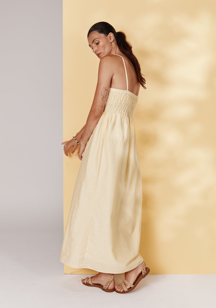 PRE-COMMANDE // Robe VITOR Yellow stripes