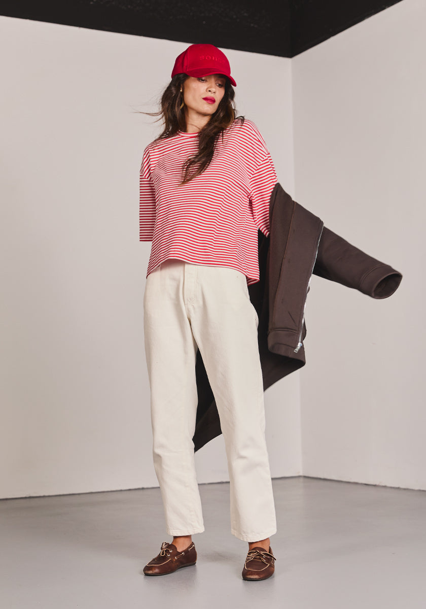 Tee AVEIRO red stripes