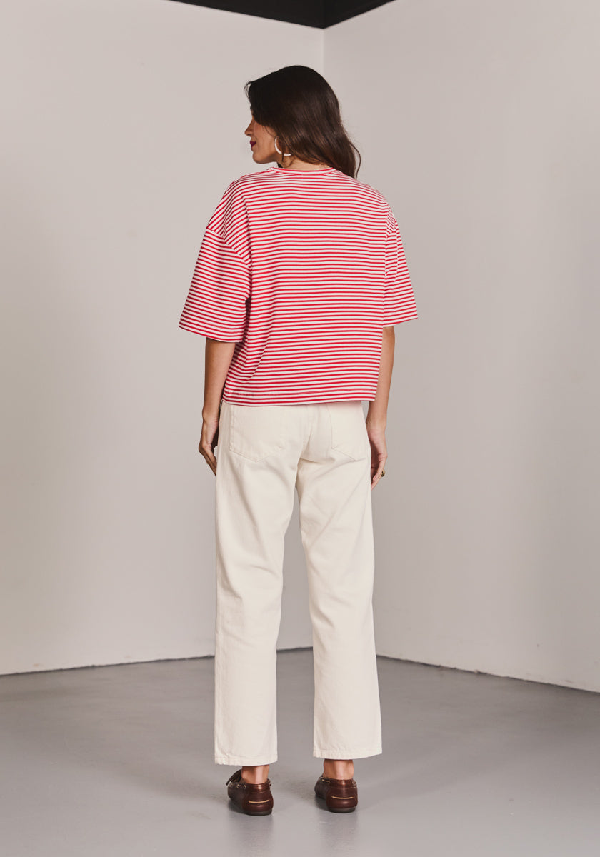Tee AVEIRO red stripes