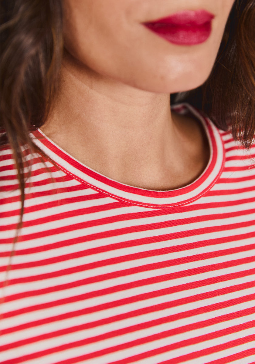 Tee AVEIRO red stripes
