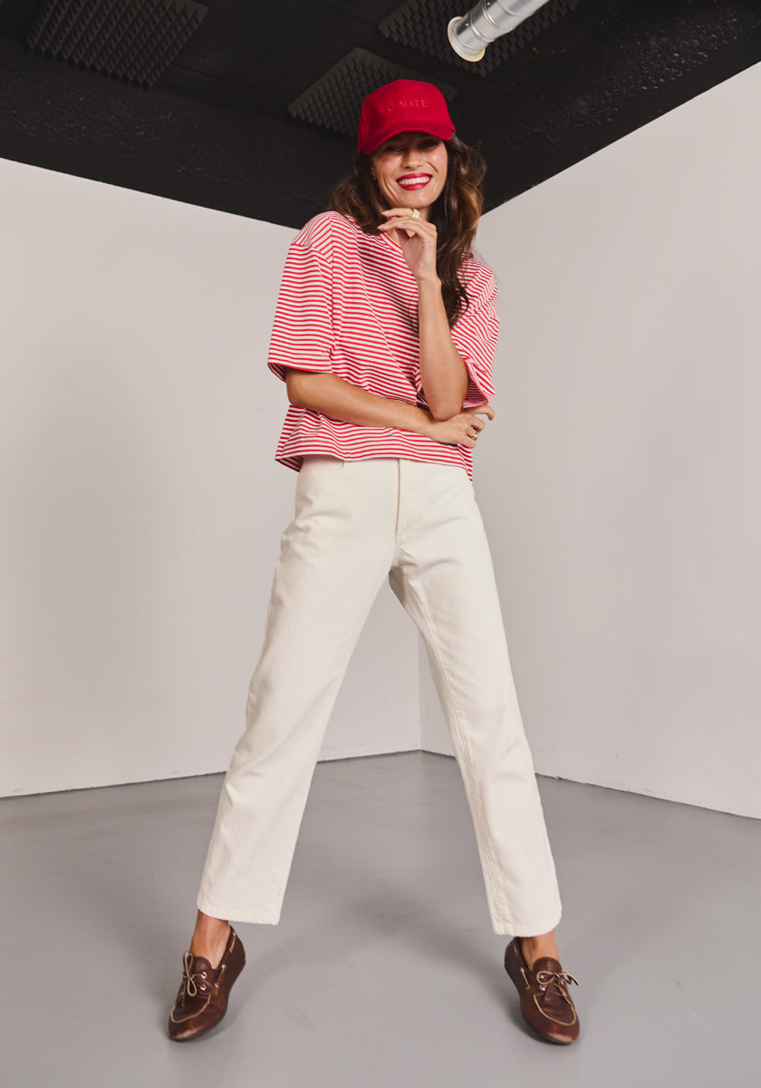Tee AVEIRO red stripes