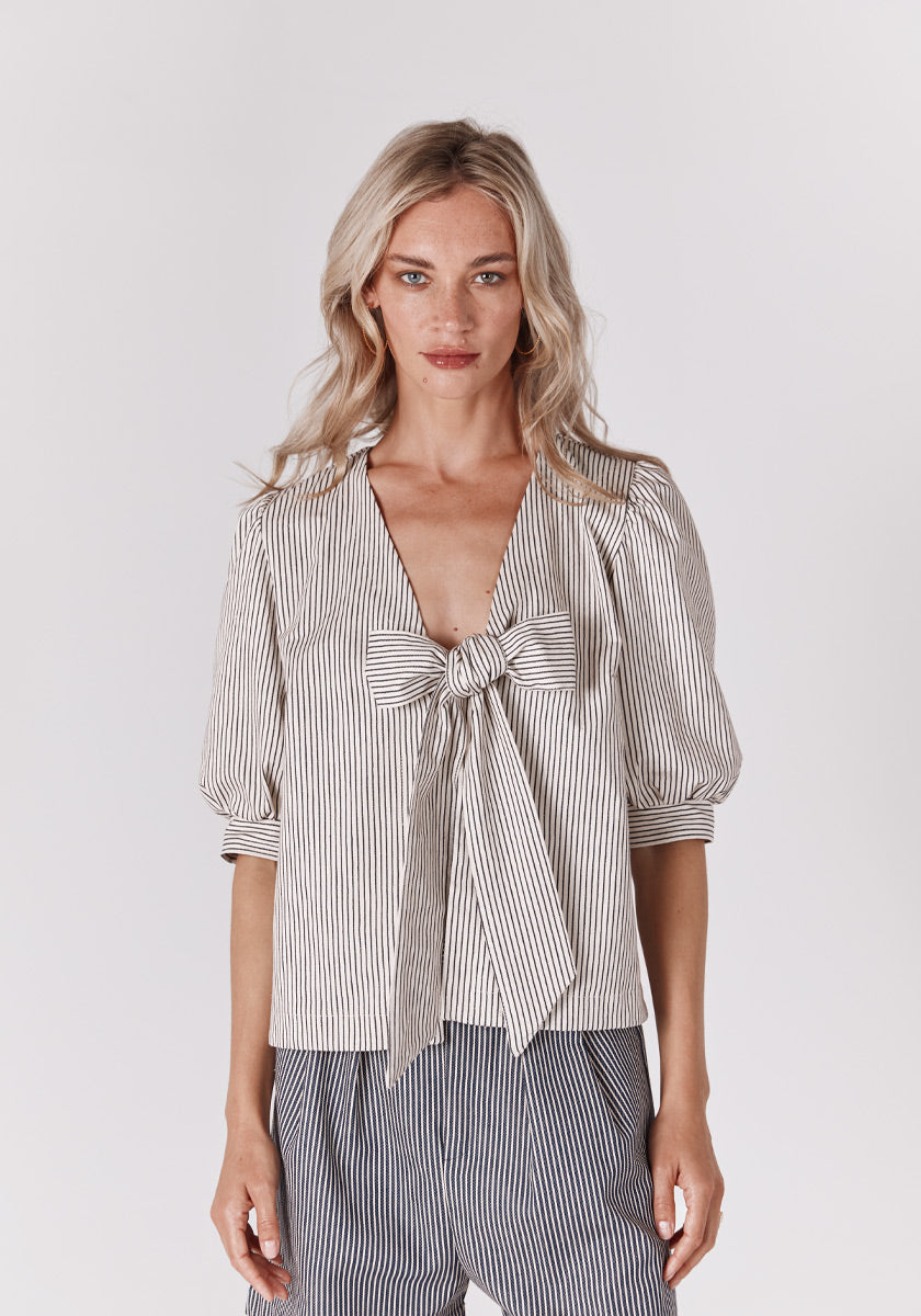Top LUISA Stripes Off white