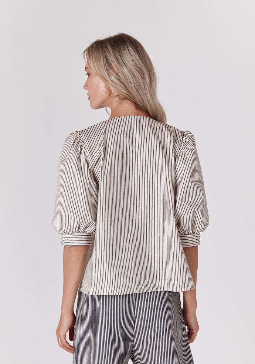 Top LUISA Stripes Off white