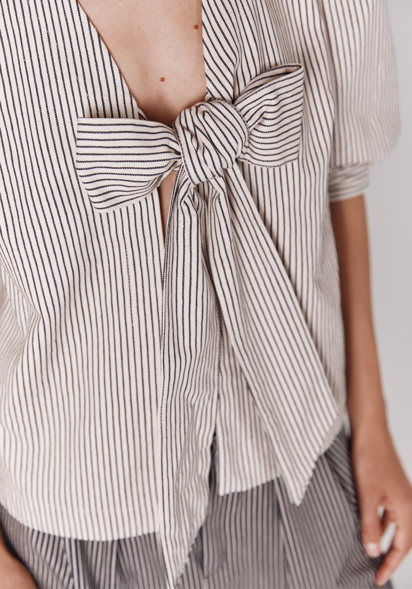 Top LUISA Stripes Off white