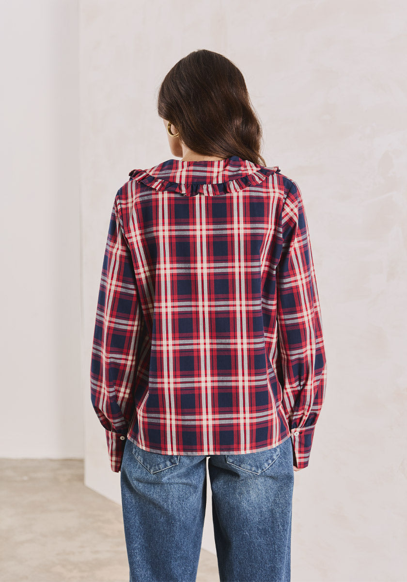 Top MIRO Red Tartan