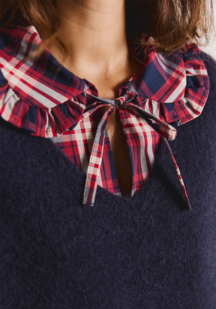 Top MIRO Red Tartan