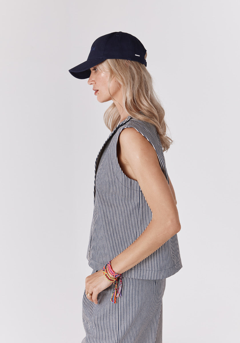 Top VOZ Stripes Navy