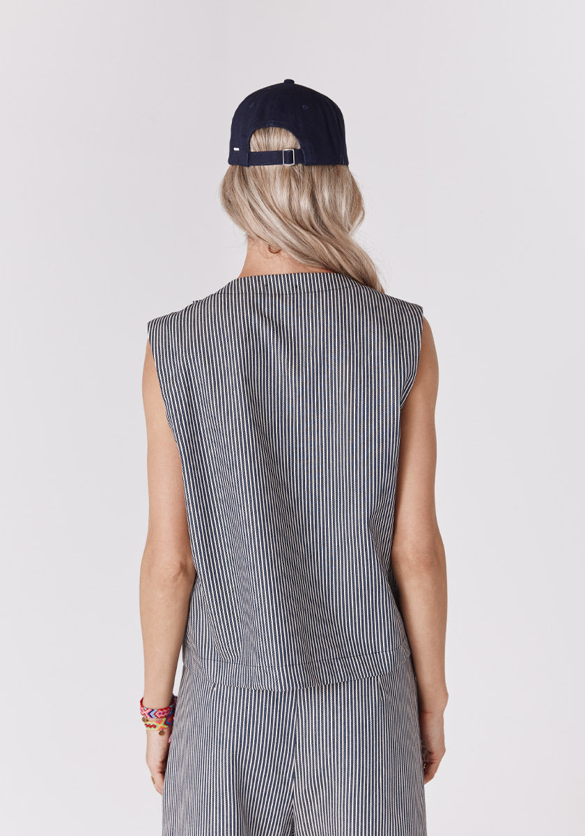 Top VOZ Stripes Navy