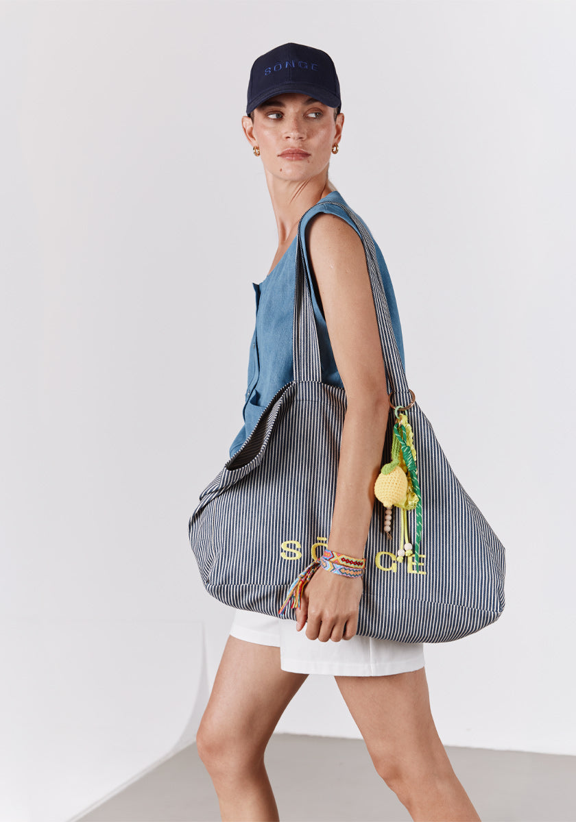 Tote Bag Stripes Yellow